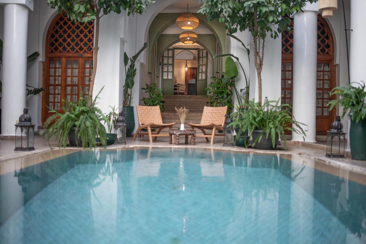 Riad Palais Calipau Marrakesh Extérieur photo The swimming pool at the hotel